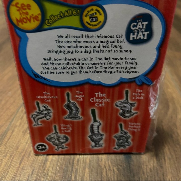 NIB Dr. Seuss Cat in the Hat Silver Plated Collectible Ornaments | 2003 - Picture 4 of 4